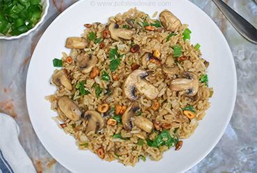 Mushroom fried rice